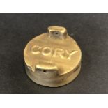 A Cory brass two gallon petrol can cap.