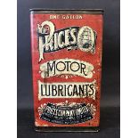 A Price's Motor Lubricants one gallon can in generally good condition.