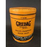 A Gredag Multi-Purpose graphited grease tin in excellent condition, Acheson Colloids Limited