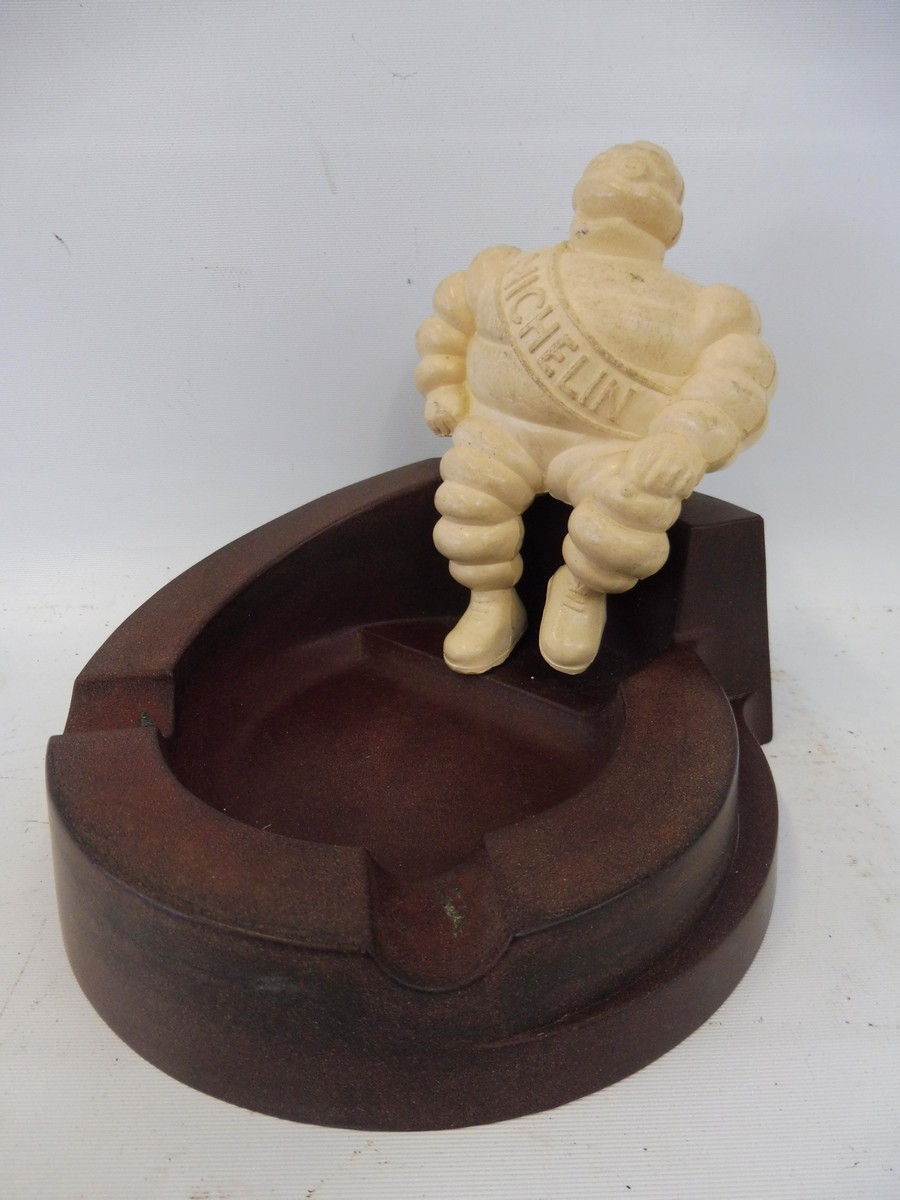 An early Michelin bakelite ashtray.