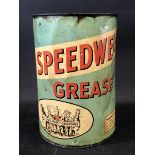 A Speedwell Grease 7lb tin, lacking lid.