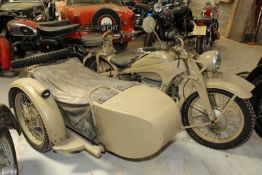 Zundapp K Series believed to be a WWII German Military Motorcycle Combination