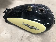 A Lexmoto petrol tank.