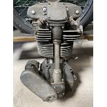 A Manx Norton double overhead cam engine.