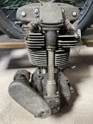 A Manx Norton double overhead cam engine.