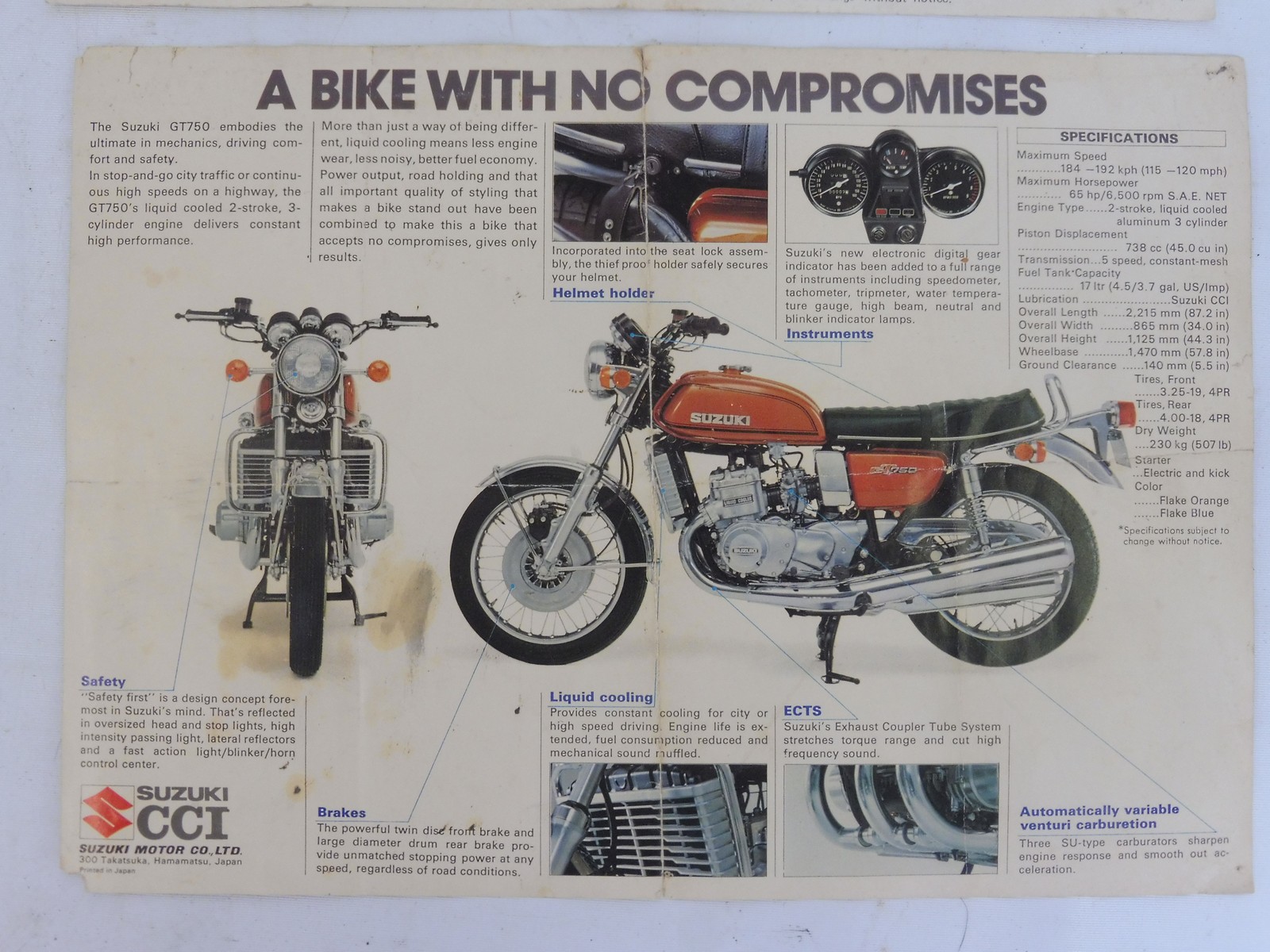 Two Suzuki GT750 advertising leaflets. - Image 3 of 3