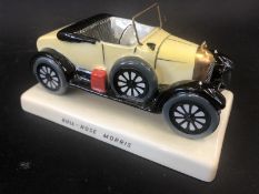 A Carltonware porcelain model of a Morris Bullnose, boxed.