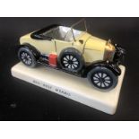 A Carltonware porcelain model of a Morris Bullnose, boxed.