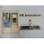 A rare VW Ambulance sales brochure, August 1966, plus a VW Commercial sales brochure, from the
