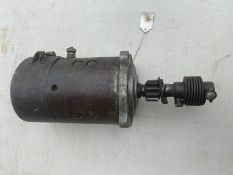 A starter motor that fits Meadows 4 1/2 litre cars, with Bendix assembly, 11 teeth, 5" diameter,