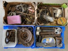 Four trays of Pre-War Austin 7 small parts.