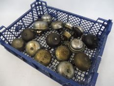 A tray of assorted bicycle bells including Lucas.
