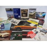A quantity of brochures and leaflets relating to various manufacturers including Lancia, Isuzu,