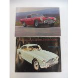 An Aston Martin DB Mark III Sports Saloon sales brochure plus a DB5 specification sheet.