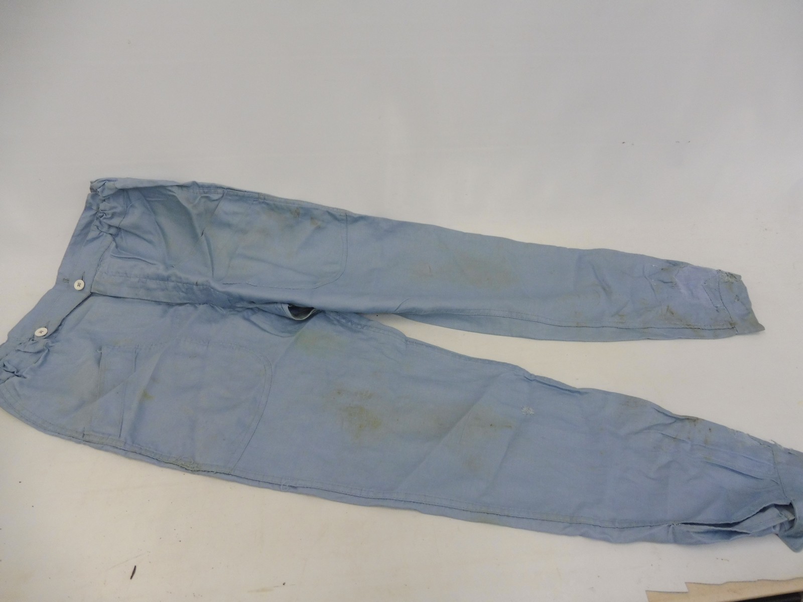 A pair of Stirling Moss designed, two piece blue Les Leston overalls, top is size 40, plus an - Image 3 of 3