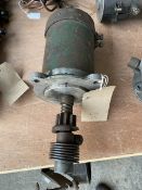A starter motor that fits Meadows 4 1/2 litre cars, with Bendix assembly, 10 teeth, 4 1/2" diameter,