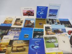 A quantity of Simca and Peugeot brochures and leaflets etc.