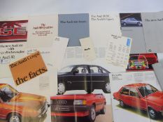 A selection of brochures and leaflets relating to Auto Union, D.K.W, Audi etc.