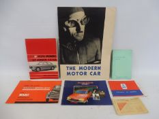 A small selection of ephemera including an Alfa Romeo GT Junior 1.3/1.6 manual and a Shell 'Modern