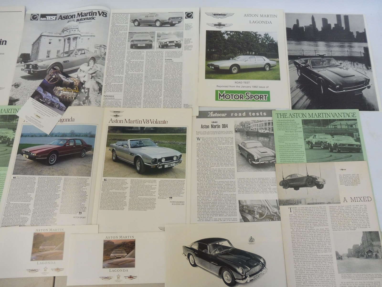 A quantity of Aston Martin brochures and leaflets. - Image 2 of 2