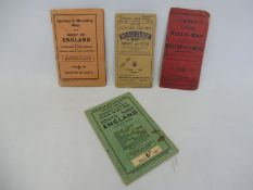 Four early cycling maps mainly relating to the South West including an 'Oliver's Tourist Road