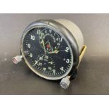 A Russian A4C-1 aircraft clock, based on a Jaeger Le Coultre design, with subsidiary dials for '