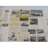 A Bristol 405 Drophead Coupe leaflet plus an assortment of other Bristol paperwork.