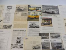 A Bristol 405 Drophead Coupe leaflet plus an assortment of other Bristol paperwork.