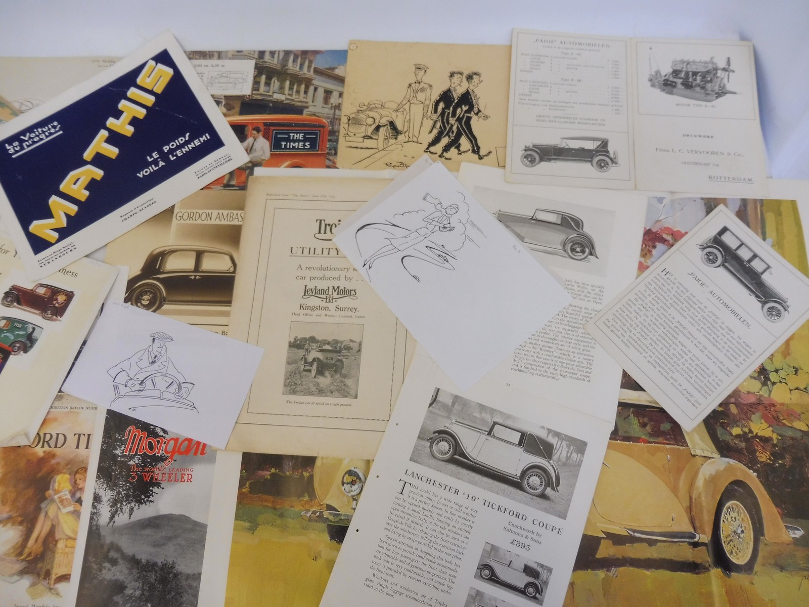 A quantity of pre-war car literature comprising brochures and leaflets relating to various - Image 3 of 6