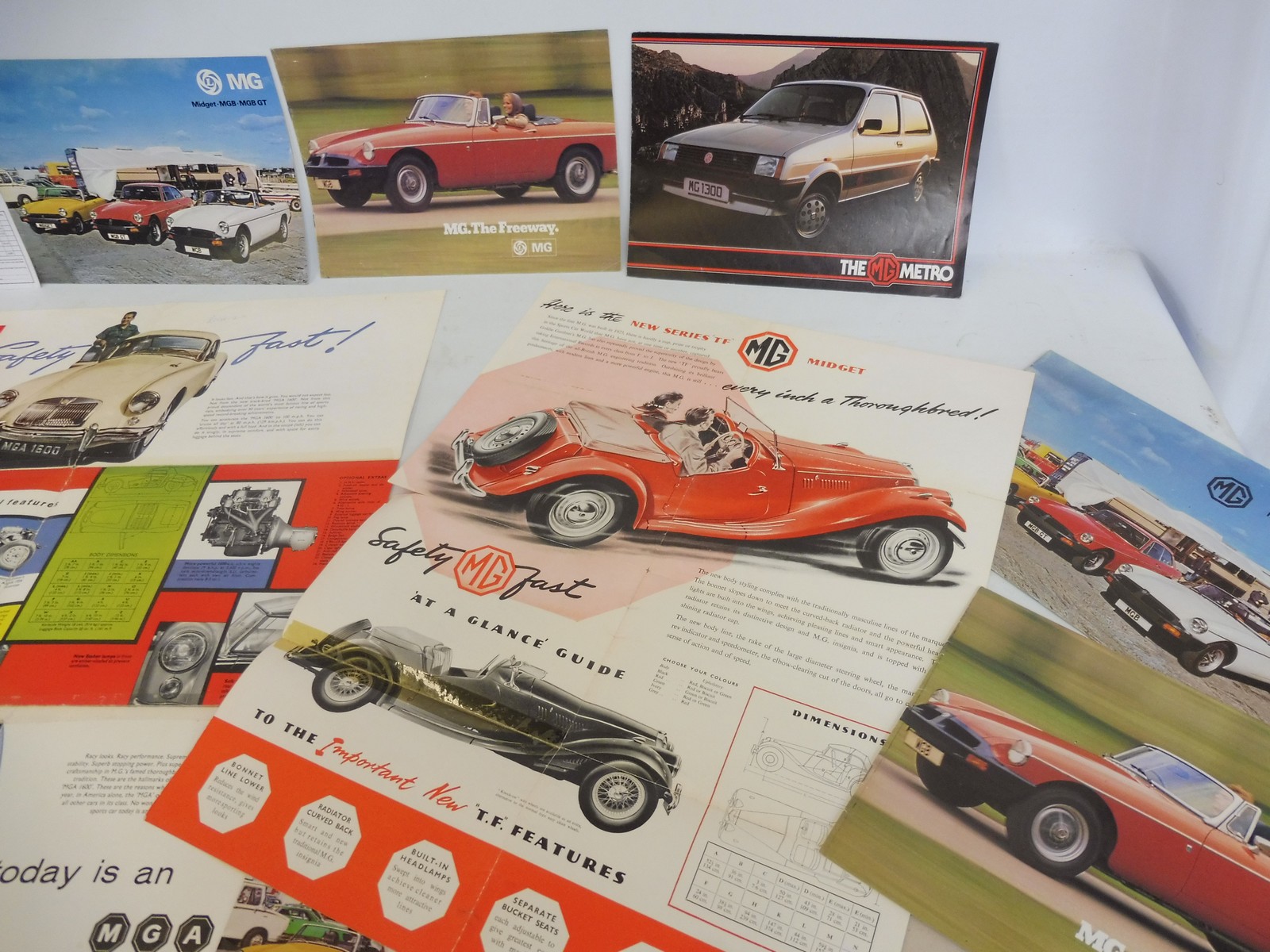 A quantity of MG car brochures including the TF and the MGA. - Image 3 of 3