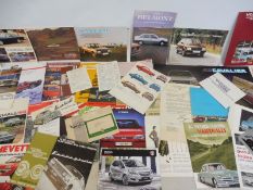 A quantity of Vauxhall brochures and leaflets etc.