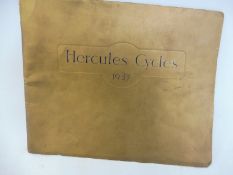 A Hercules Cycles sales brochure for 1937.