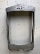 A cast aluminium Frazer Nash radiator.