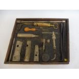 A fitted tool tray with complete contents, believed Rolls-Royce or Bentley.