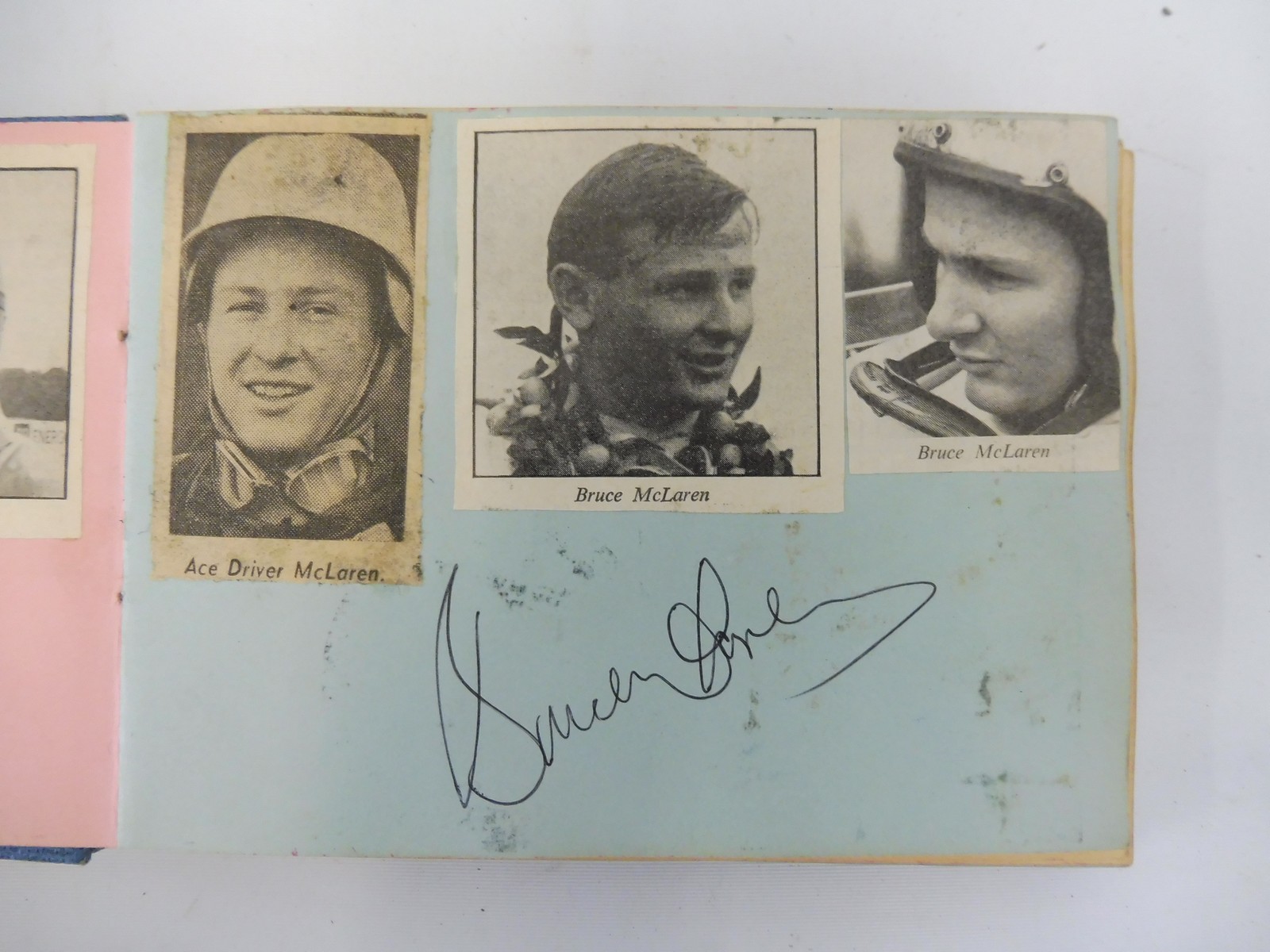 Two autograph albums containing an assortment of racing driver signatures including Jim Clark, - Image 2 of 12