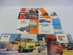 Seven Morris commercial brochures, all appear in excellent condition, including the LD M20 and M30