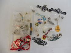 A collection of Goodwood related badges including many lapel for the Festival of Speed.