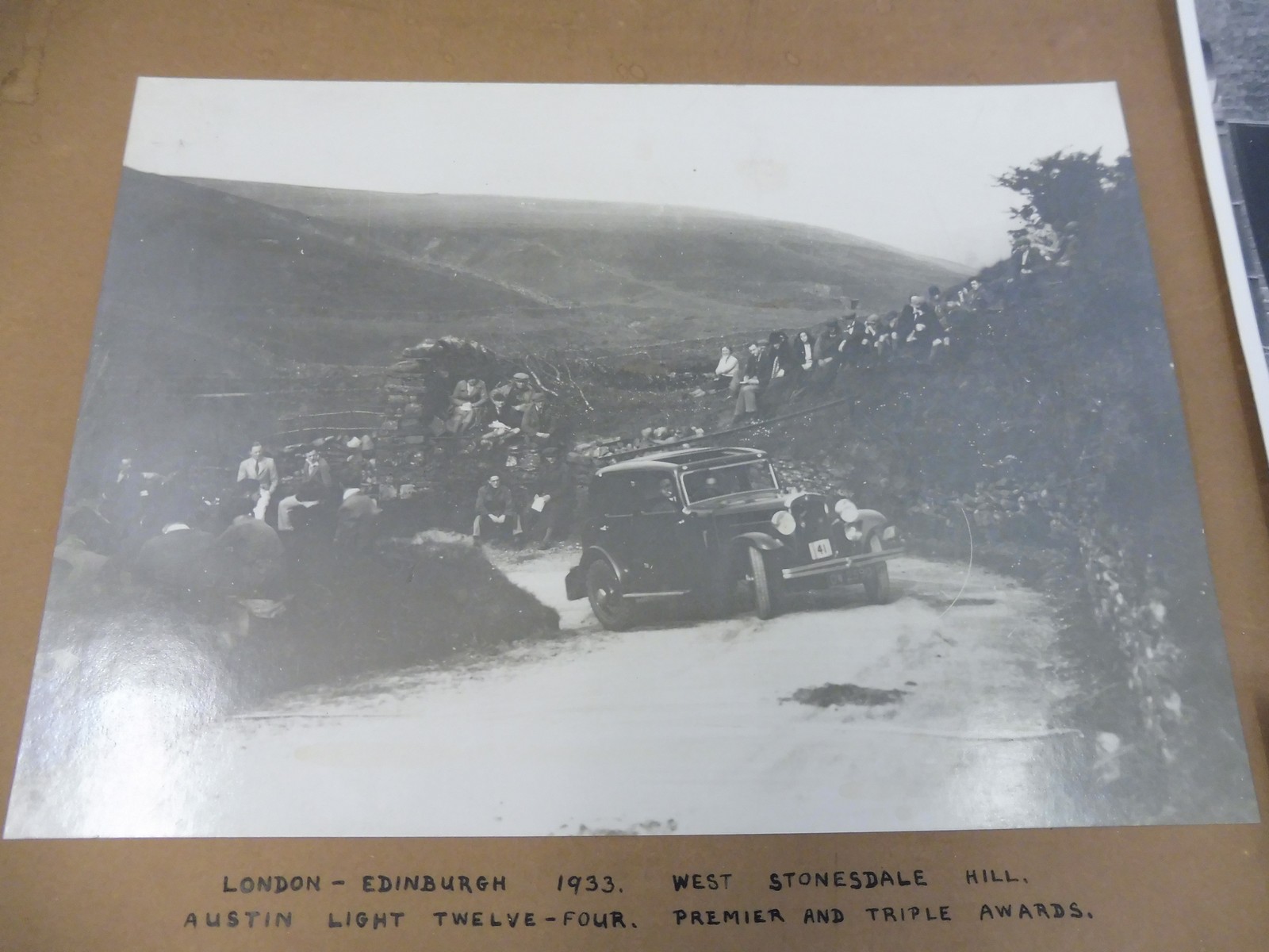 A small collection of black and white photographs including Edwardian cars and an image of an Austin - Image 2 of 2