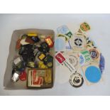 A collection of approximately 36 key fobs, mainly motoring or motorsport plus a collection of