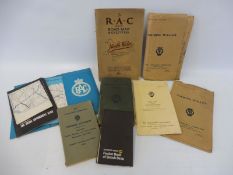 A small selection of early RAC and AA books.