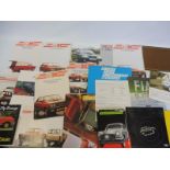 A quantity of Fiat brochures and leaflets.