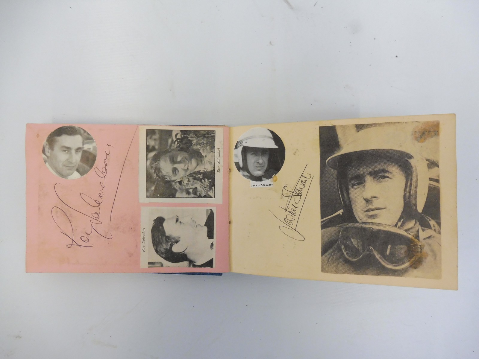 Two autograph albums containing an assortment of racing driver signatures including Jim Clark, - Image 5 of 12