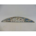 An Albion aluminium radiator plaque, 24" long.