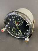 A Russian A4C-1 aircraft clock, based on a Jaeger Le Coultre design, with subsidiary dials for '