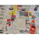 A collection of mostly 1960s Castle Combe race programmes, mostly car related including the 750