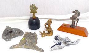 A selection of assorted small mascots including Rover, eagle, seahorse, cat, devil etc.