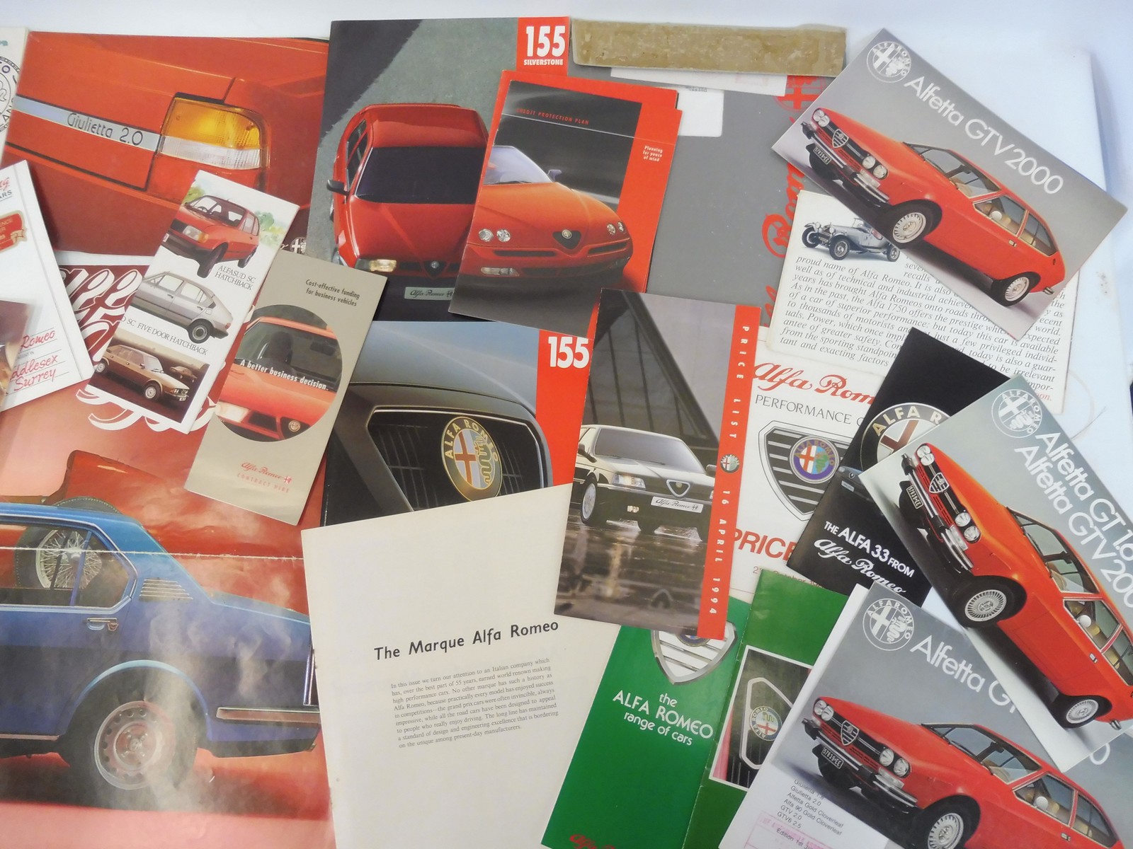 A quantity of Alfa-Romeo brochures featuring various models including the 1900 Super. - Image 3 of 3