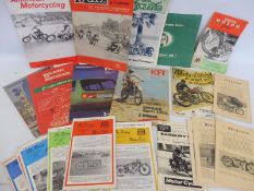 A selection of motorcycling related programmes including one signed.