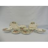 A rare collection of Maddock Caravan Club ceramics comprising a teapot and milk jug, two trios and