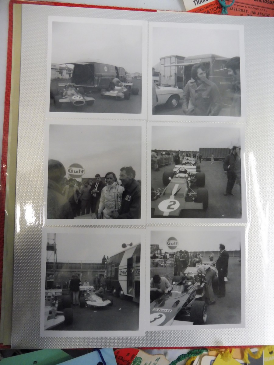 A selection of paddock passes,stickers, Silverstone Club News, old photographs etc. - Image 4 of 5